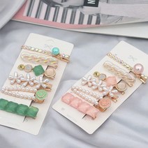 앞 옆 머리 미니 집게 예쁜 큐빅 헤어 핀 6개 set머리예쁘게묶기 집게삔 작은집게핀 단발머리핀 여자머리핀 헤어삔 포인트핀 여성헤어핀 여성머리핀 머리삔