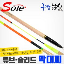 구짱낚시 솔(SOLE) 막대찌 솔리드찌 튜브찌 바다막대찌 ., 2.0호-반자립, 1.튜브타입(70㎝)