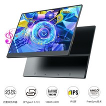 휴대용 17 인치 디스플레이 모니터 베젤리스 4K IPS, 12.5인치 1080P 터치 버전