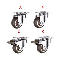휠체어 휠 바퀴 전동휠체어4pcs 1.5 인치 tpe 820mm 울트라 조용한 93, e15