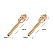 공업용 충전식 자동 글루건 글루건심 개몫 크고 직경의 핫멜트 접착제 총 노즐 . . ., 70mmx2.0mm(2개)