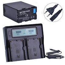 배터리 카메라용 밧데리 BP-U65 USB + d-탭 기능 소니 EX260 FS7 FS5 X280 Z190 EX1R PMW, 03 1Battery 1EU Charger