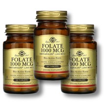 솔가 엽산 1000 mcg 활성엽산 60정 3팩 타블렛 임신준비 엽산음식 임신선물 엽산수치 FOLATE 메타폴린, 1개, 기본