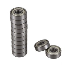 12 PCS 608Z 22mm x 8mm x 7mm 단일 행 딥 그루브 볼 베어링, 보여진 바와 같이, 12개