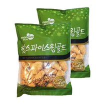 [정연푸드] 마니커에프앤지 핫스파이스윙 골드 1kg (윙+봉 혼합제품), 2봉