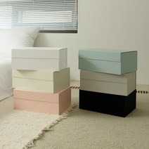 접이식 고급 선물 상자 싸바리 자석 큰 대형 의류 포장 박스 패키지 (S/M/L), S (300x215x125mm), 샌드 그레이
