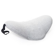 허리 지압 받침 등받이 의자 메모리폼 수면 쿠션, 연그레이