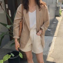 마 린넨자켓 롤업 캐주얼마이 LK-J001 블레이져 가을