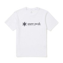 snow peak S23MUFTS67 퀵드라이 빅로고 반팔 티셔츠 White