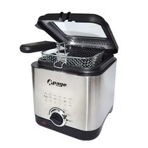 케이페이지120 스텐 미니 기름 전기튀김기 1.5L
