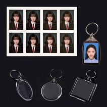 아크릴 포카홀더 증사 홀더 사진 만들기 부자재 아크릴 바인더 부자재 포토카드홀더 차키, 1아크릴홀더-직사각형