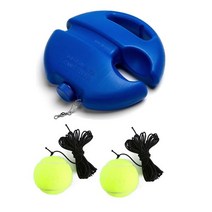 테니스 머신 스트링 리턴 볼 연습기 테니스용품 회전식 트레이너 도구 전문 topspin 휴대용 공 훈련 장비 스윙 파워 트레이닝 엑서사이즈, 파란색