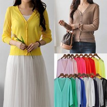 새로본여름가디건-여294번기본미니가디건시원한 여자 여성..