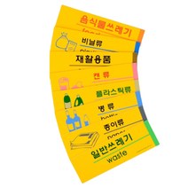 포맥스 분리수거 안내판 간판 글자 글씨 포인트 벽 옥외 외부 팻말 아파트 현관 문패 분리수거장 디자인 표지판 도어 사인 보드 표찰 푯말 안내문 스티커, 일반쓰레기
