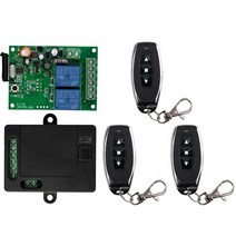 리모컨 찾기 433 Mhz 무선 제어 AC220V 2CH 범용 Rf 릴레이 수신기 및 송신기 차고 문 게이트 모터, 05 Black