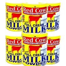 Red Cow Full Cream Milk Powder 레드 카우 풀 크림 밀크 파우더 900g 1팩, 6팩