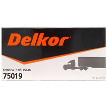 델코 75019(250L) 자동차배터리 트럭배터리 (내차 밧데리 확인후 구매 필수), 75019 단품 미반납