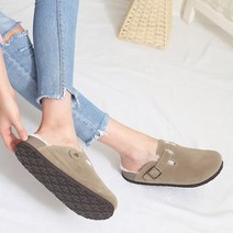 파라노말샵 케이디 벨트 털 슬리퍼 굽3cm