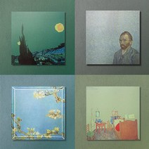 우리일쌍 빈센트 반 고흐 명화 시리즈 떡메모지 메모지 묶음 세트 다꾸용 문구 굿즈 추천