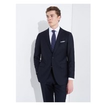 갤럭시 갤럭시 네이비 깅엄 체크 Normal Fit 정장 재킷 (GA1801UC2R)