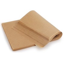 Exanko 200 pcs 실리콘 오일 페이퍼 베이킹 시트 붙지 않는 페이퍼 베이킹 에어 프라이어 케이크 비스킷 등에 적합, 갈색, 베이킹 페이퍼