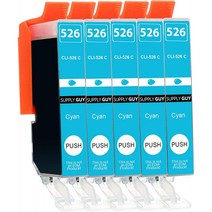 공급 가이 5 카트리지 칩 호환 캐논 CLI-526 시안색 IP4850 IP4950 IX6550 MG5150 MG5250 MG5340 MG5350, 단일옵션