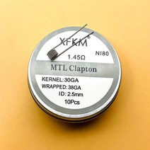 히팅코일 MTL 코일 융합 Clapton 외계인 사전 제작 NI80 A1 저항 난방 와이어 Berserker V3 탱크 용 10, 03 ni80 1.45ohm, 03 ni80 1.45ohm