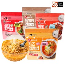 물 붓고 5분~ 간편한 즉석밥! 두리두리 라면밥x3종 세트! 등산 낚시 캠핑, 육개장라면밥 3개