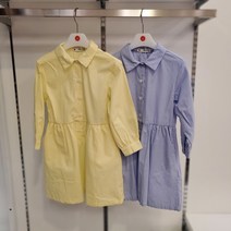 래핑차일드 부평점 심플하면서도 캐주얼한 느낌의 루즈한 핏의 셔츠 원피스 오버핏 프릴 셔츠 원피스 82129-500-71 LHC