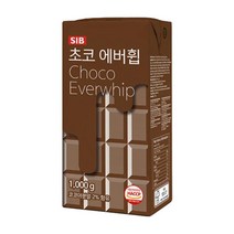 [아이스박스 포함] 오버런이 뛰어난 에버휩 초코 생크림 1kg [12개], 12개, 1000g