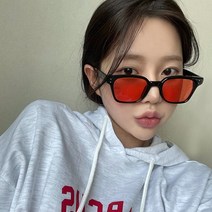 VANANA2 남녀공용 틴트 컬러 뿔테 선글라스