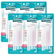 시스테마 L자형 치간칫솔 SSS, 5개입, 6개