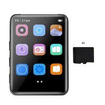 2.4 인치 IPS MP3 플레이어 워크맨 터치 스크린 블루투스 호환 5.0 MP4 HiFi FM 라디오 학생용 초박형 아연, CHINA_With 8G