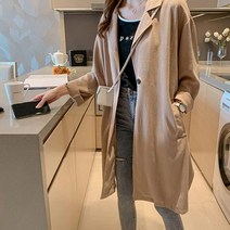 3컬러 데일리 로브 롱자켓 린넨자켓 루즈핏 3colors
