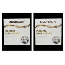 Enzo Health Placenta Gold 100000 100caps 엔조헬스 플라센타 골드 100000 100정 2팩, 2통
