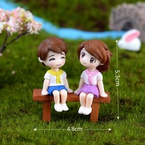 장식 소품 크리에이티브 미니 커플 피규어 할머니용 할아버지 이쁜 연인 요정 정원 인형 미니어처 홈 인테리어, 06 D2