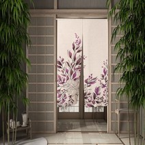 파티션 우아한 꽃 문 커튼 식당 주방 로맨틱 파티션 드레이프 입구 걸이식 반, 90x180cm, 07 CTS00527_07 90x180cm