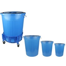 다용도만능용기청용기플라스틱통 쓰레기통 만능통25L, 청용기 25L