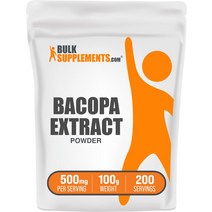 BulkSupplements. com 바코파 추출물 파우더 (바코파 몬니에리) - 뇌 및 기분 지원을 위한 허브 추출물 보, 03 17.60 Ounce (Pack of 1)