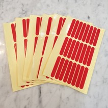 무료 네일팁 간편 양면테이프 디스플레이 ( 6매 10매), 6매(1매당 24p)