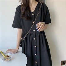 어블루문 앞뒤반전 뒷리본 롱 원피스