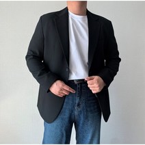 남자 봄가을 오버핏 블레이저 마이 자켓 캐주얼 정장아우터