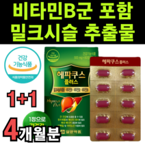 밀크씨슬 비타민b 복합체 복합제 보라색 비 콤플렉스 종합 영양제 식약청 식약처 인증 작은알 타블렛 추출물 엉겅퀴 대용량 고함량 개별 낱개 포장 민들레 분말 울금 헛개 일양 홍국 정, 2박스(4개월분)