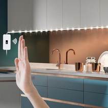 USB 모션 센서 LED 스트립 백라이트 TV 주방용 라이트 손동작 감지 켜짐 꺼짐 다이오드 조명 양면 테이프 DC 5V 램프, 2m, warm white light