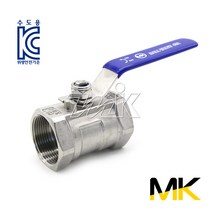 명인코리아 MK 스텐 볼밸브 1PC (일반형) (18621), 1개