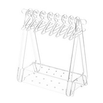 옷걸이와 귀걸이 랙 홀더 미니 귀걸이 옷걸이 아크릴 랙 쥬얼리 스탠드 주최자 귀걸이 디스플레이 스탠드, 135mmx135mmx83mm, 분명한