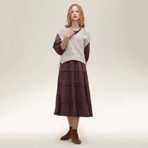 써스데이아일랜드 [여성]하트 자카드 베스트 (T226MVT141W) 395387