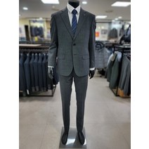 인디안 웰메이드 남성 간절기 울 혼방스판 차콜 정장세트(MAN GAWS 2321)