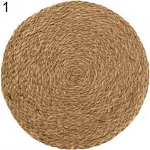 야자매트 엘리베이터보양 체크철판 식생매트 매트 옥수수 물 잔디 수제 직조 라운드 코스터 패드 단열 플레이스 매트 테이블 장식 액세서리 도매 2021, 1개, 1 30cm