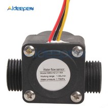 플로우센서 1-30L/min 4 포인트 유량 유체 스위치 카운터 홀 제어 기계 온수기 용, 한개옵션0, 한개옵션0